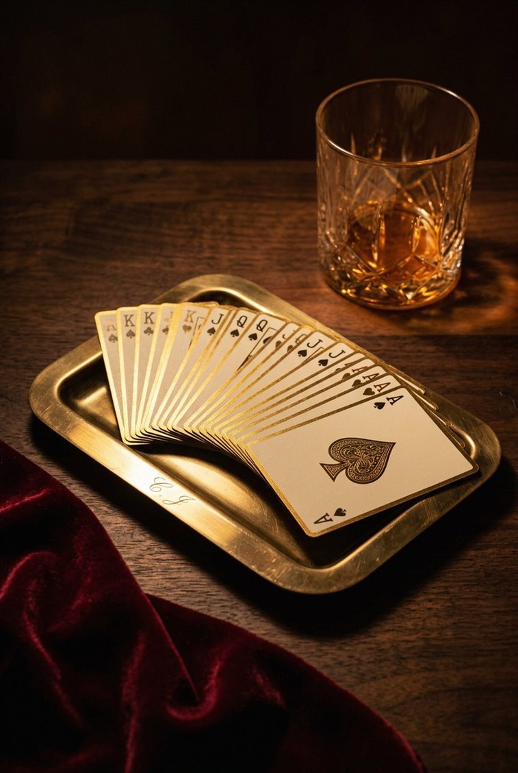 Spieler sitzt am Tisch, nachdenkliche Konzentration